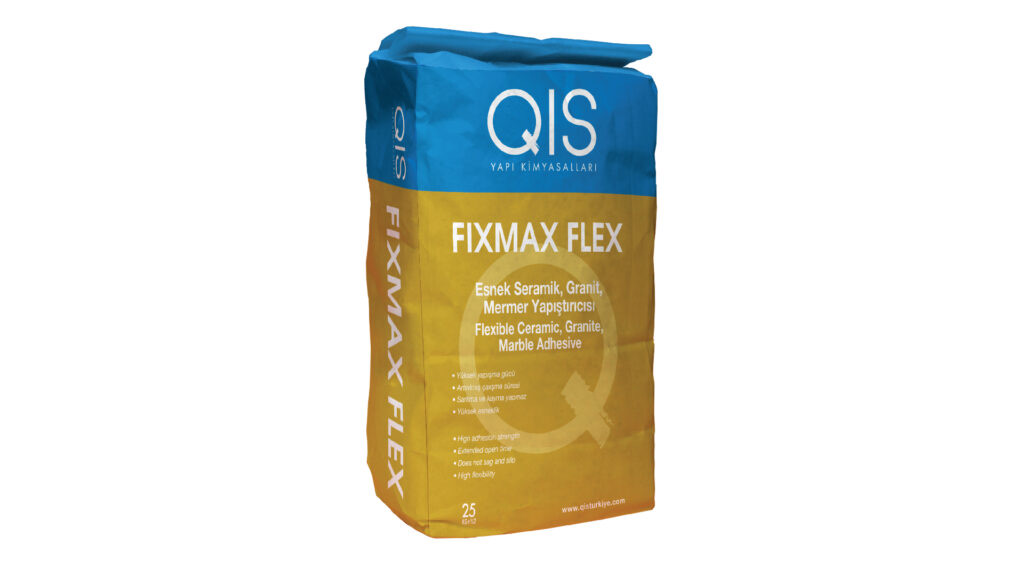 QIS FIXMAX FLEX Esnek Seramik, Granit ve Mermer Yapıştırıcısı (C2TE)