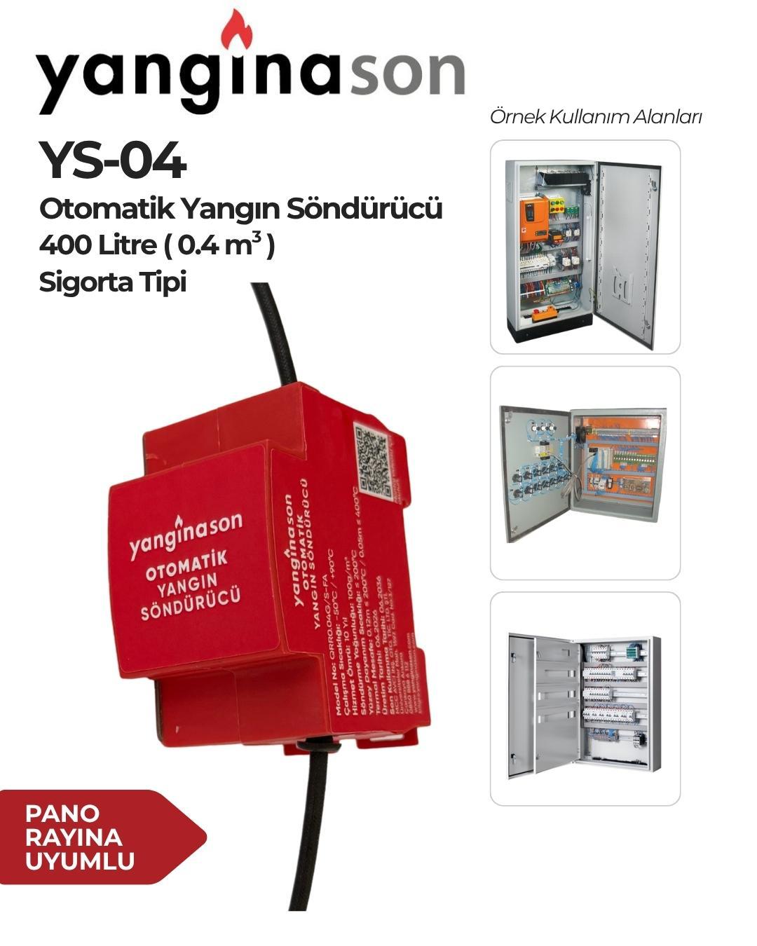 Yangınason YS-04 Otomatik Yangın Söndürücü – 400 Litre Pano